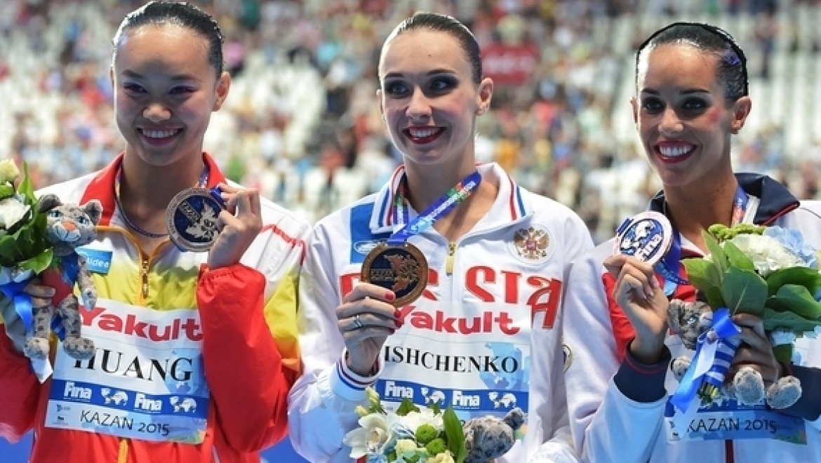 Российская синхронистка Наталья Ищенко завоевала второе золото на ЧМ-2015 в Казани