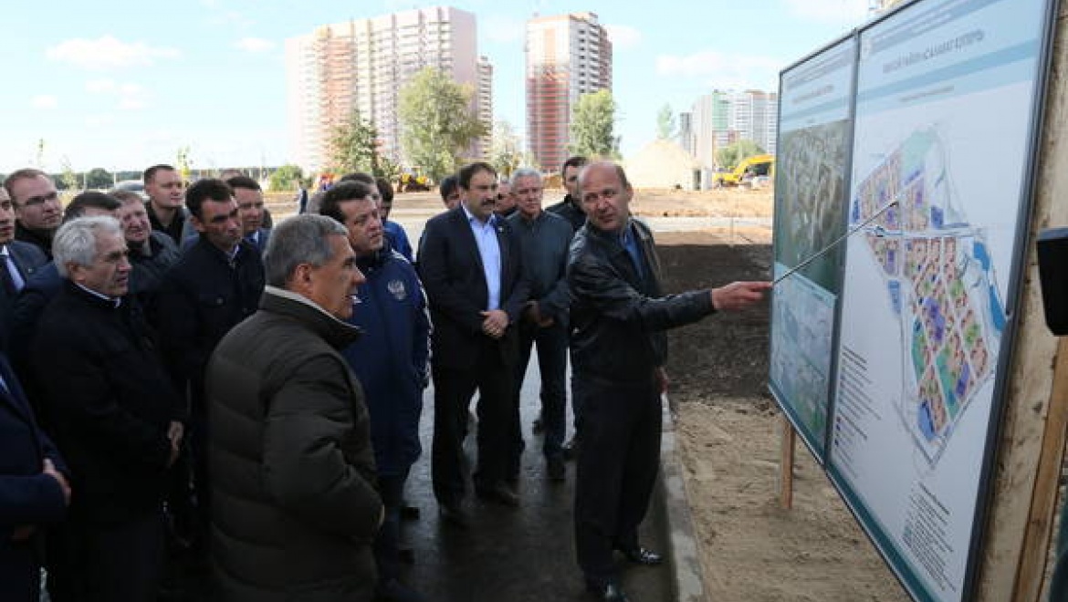 Р.Минниханов и И.Метшин посетили жилой комплекс «Салават купере»