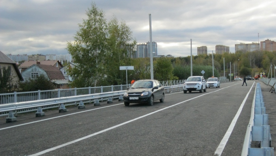 В поселке Вознесенское Советского района Казани открыт новый мост через Ноксу