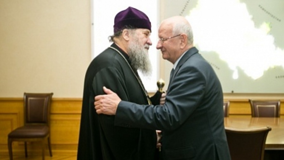 Cостоялась первая встреча губернатора Юрия Берга с митрополитом Оренбургским и Саракташским Вениамином