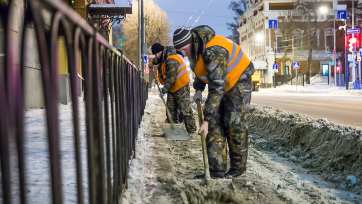 За последние сутки с улиц Казани было вывезено более 5 тыс.тонн снега