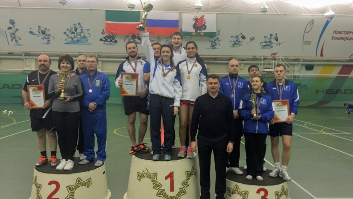 Сборная Исполкома Казани одержала победу в турнире по бадминтону республиканской Спартакиады