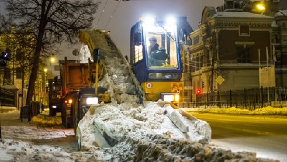 За минувшие сутки с улиц Казани вывезли более 4600 тонн снега