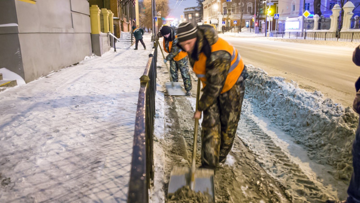 За минувшие сутки с улиц Казани вывезли почти 5 тыс.тонн снега
