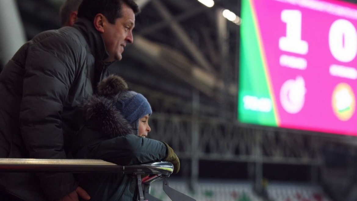 Семья Метшиных посетила матч «Рубин» - «Кубань»