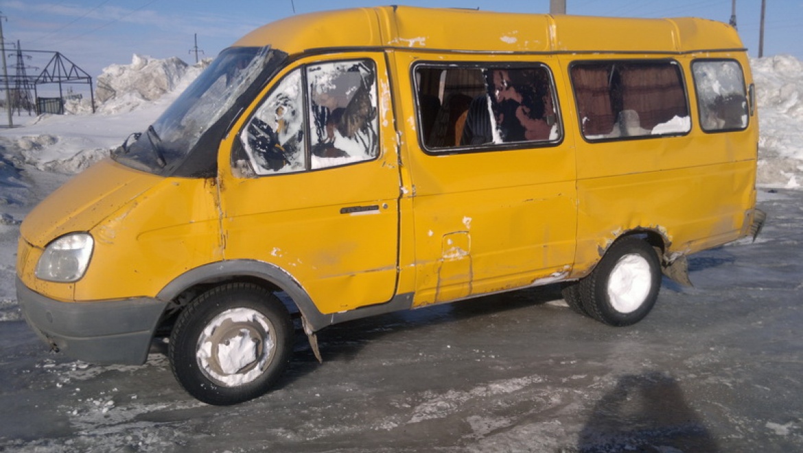 В районе Сары на трассе Оренбург-Орск перевернулась пассажирская "Газель"