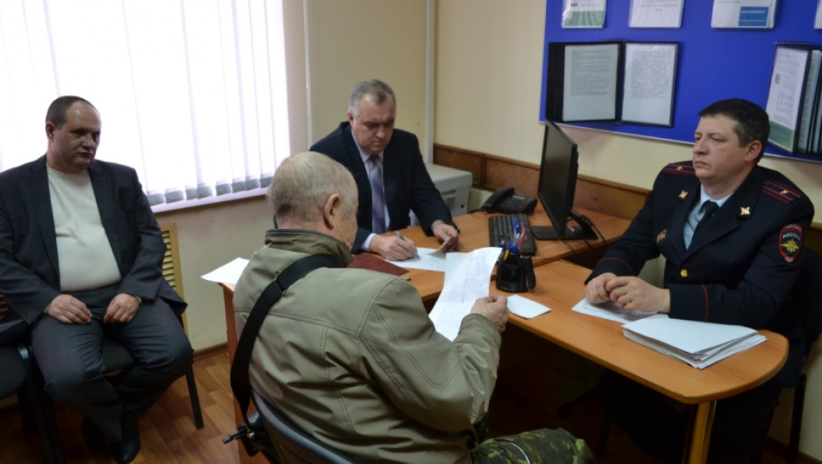 Прием оренбуржцев начальником МУ МВД России «Оренбургское»