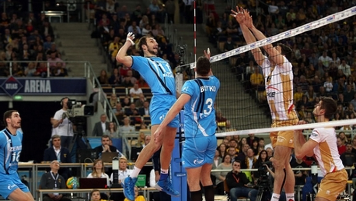 Казанский «Зенит» обыграл в ответном матче польскую «Скру» со счетом 3:0