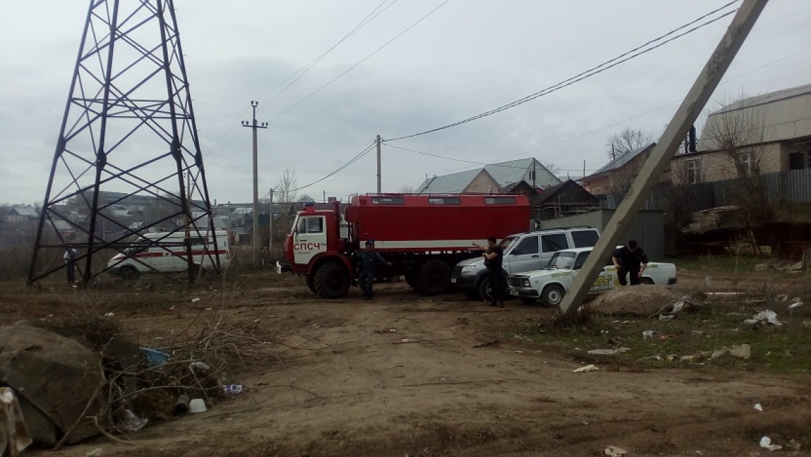 Под Оренбургом горят поля