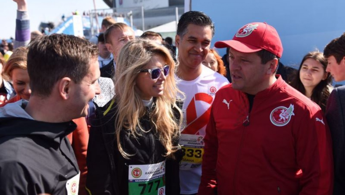 Рустам Минниханов и Ильсур Метшин приняли участие в «Казанском марафоне-2016»