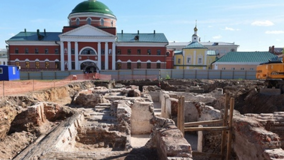 Археологические изыскания на месте Собора Казанской иконы Божией Матери почти завершены