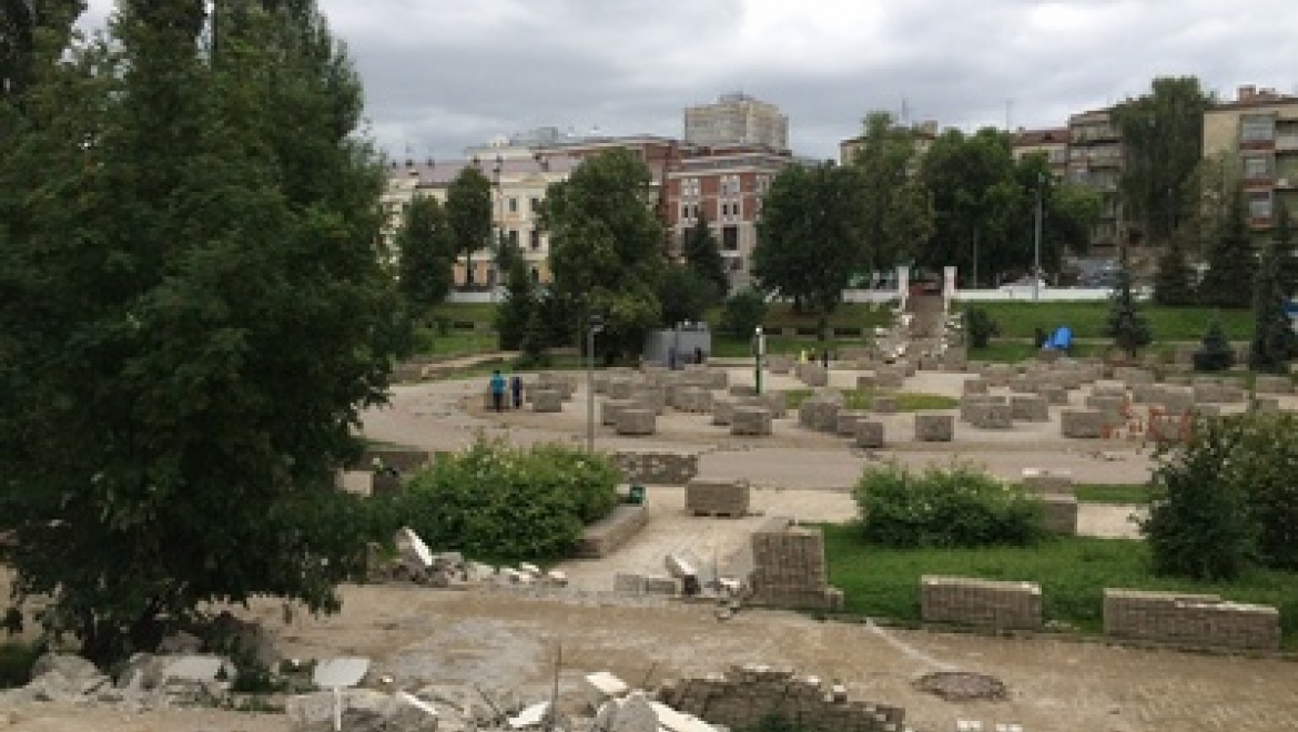 В казанском парке «Черное озеро» продолжается ремонт