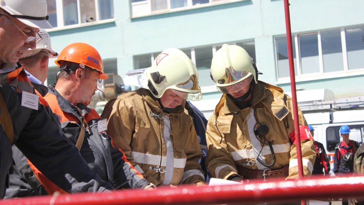 На Каргалинской ТЭЦ прошел учебно-методический сбор МЧС 