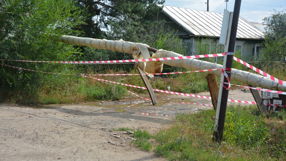 Грузовик повредил теплотрассу на ул. Совхозная   