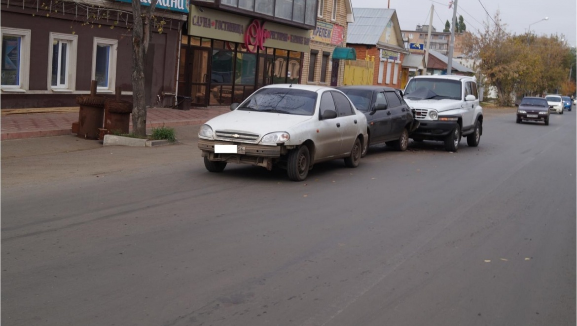 Тройное ДТП на ул. Пролетарской 