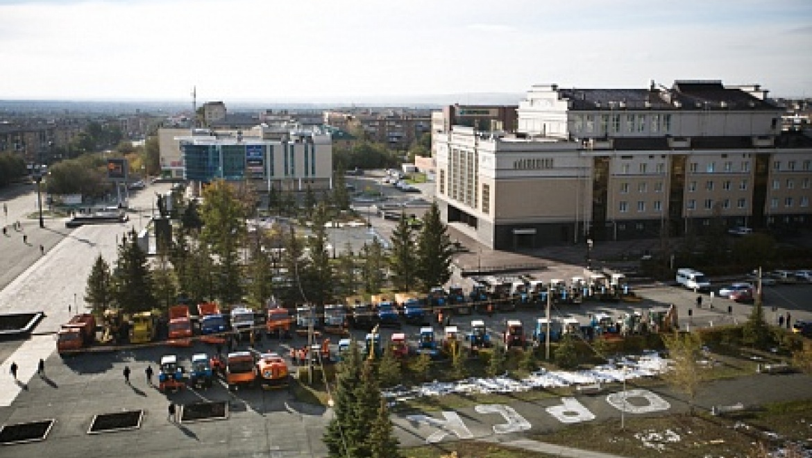 Cмотр готовности специализированной уборочной техники