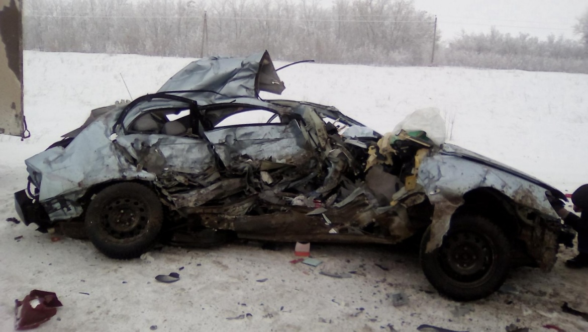 Жуткая авария на трассе Оренбург-Самара