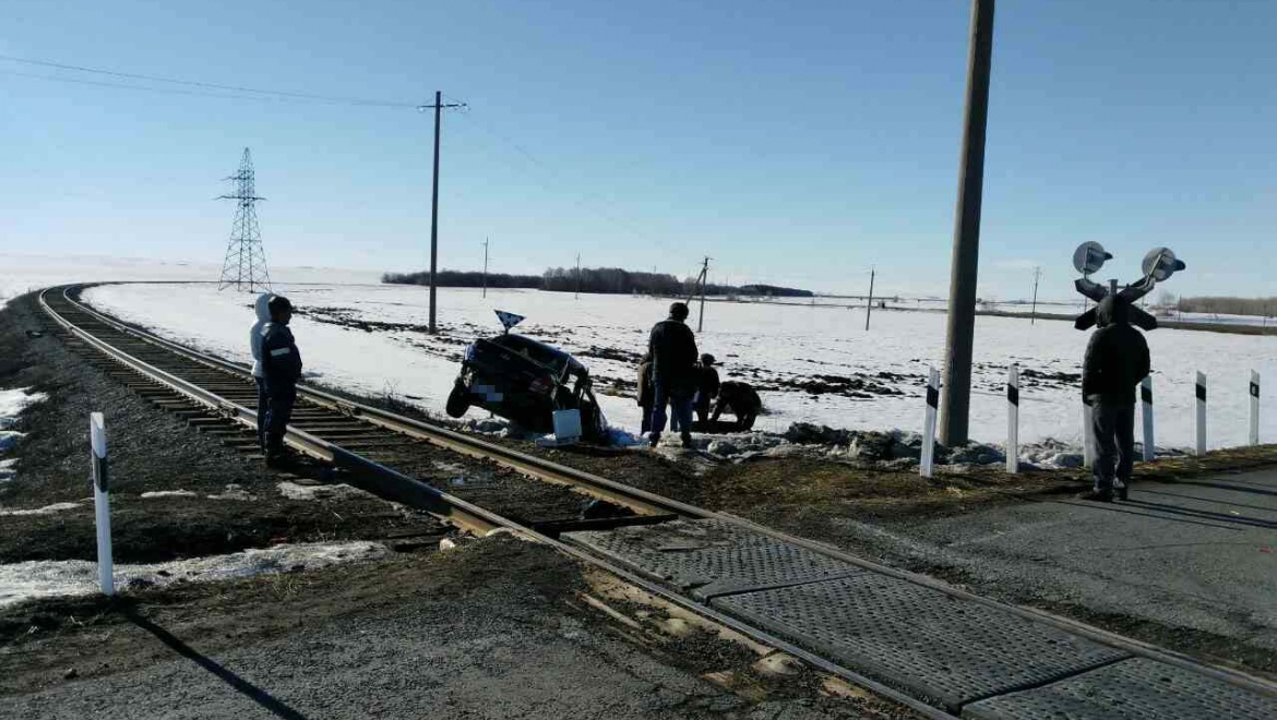 ДТП на железнодорожном переезде, водитель погиб