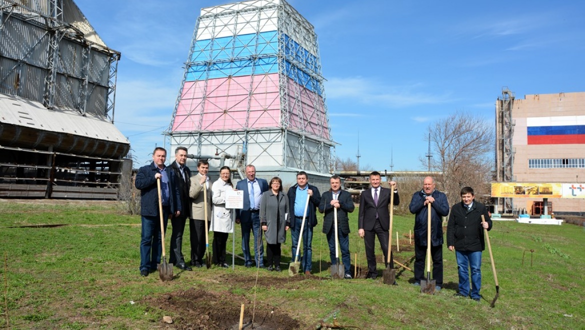 Теплоэнергетики заложили тополиную аллею