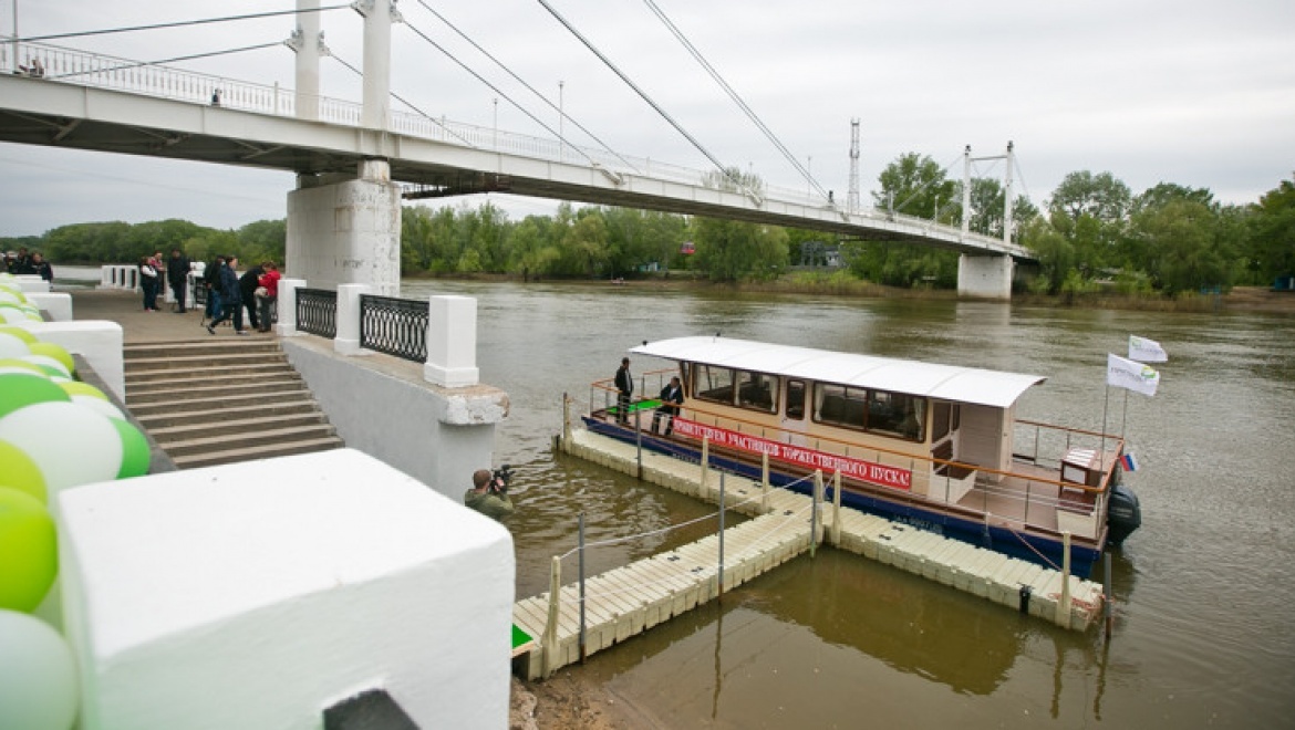 В Оренбурге запущен первый речной трамвай