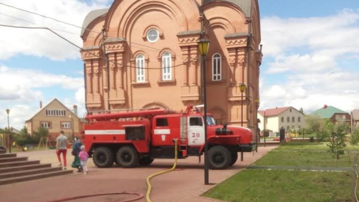 Загорание в церкви