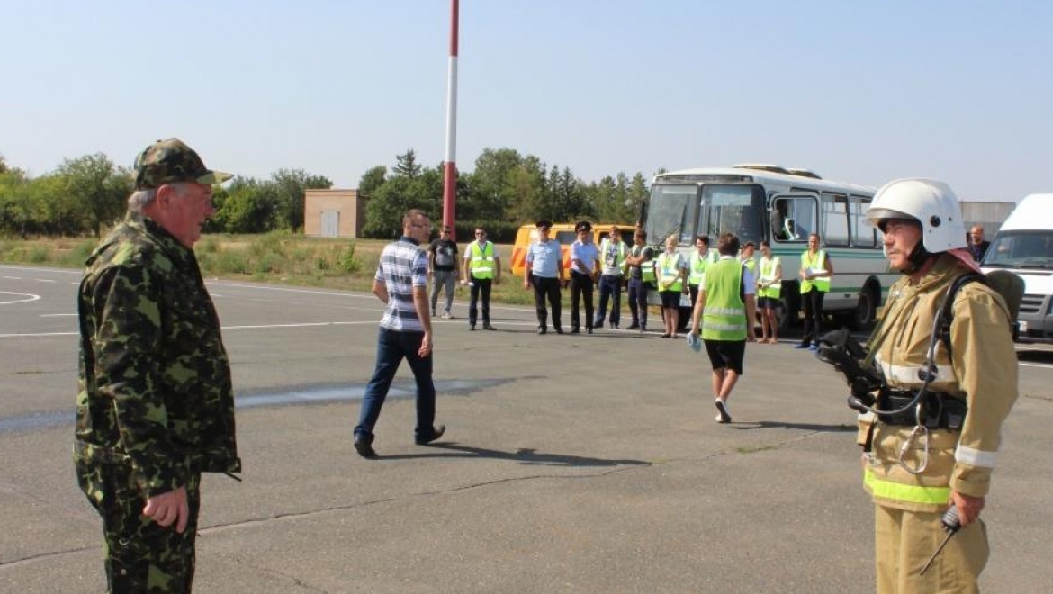 В аэропорту "Оренбург" прошли учения