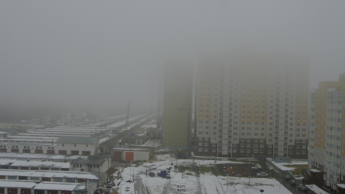 Оренбург окутает туманом