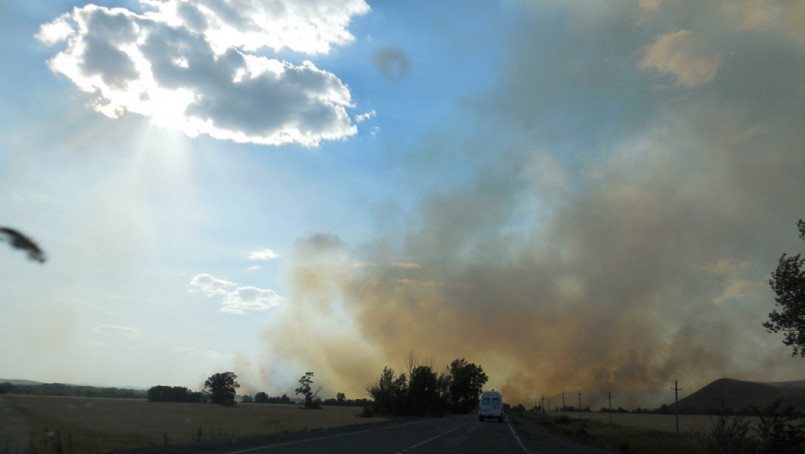 Данные о степных, природных пожарах в Оренбургской области