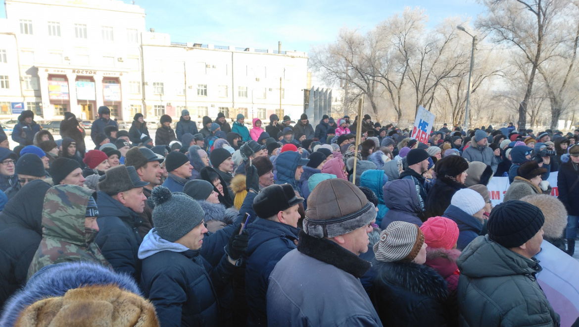 Митинг за отставку главы Орска и Правительства