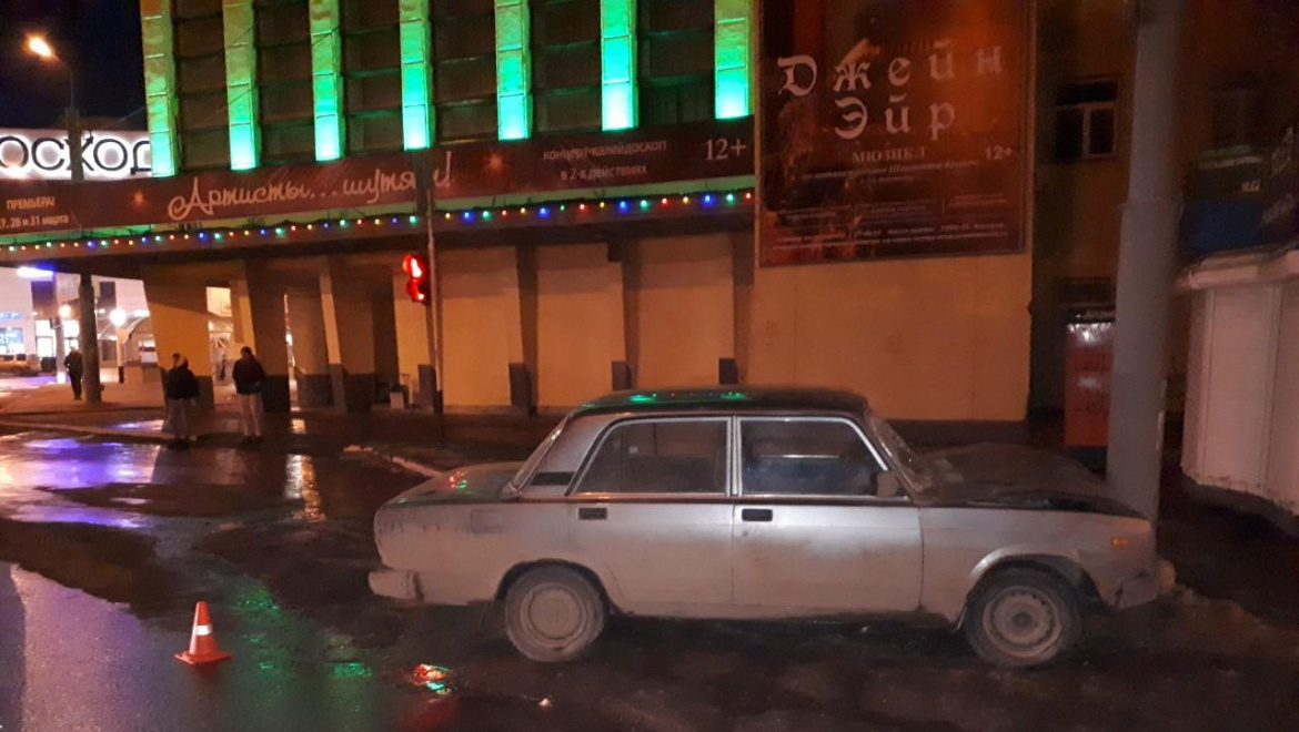 Ночное ДТП на пешеходном переходе