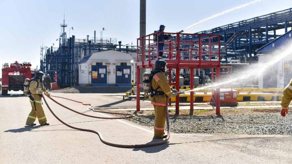 На Восточном участке Оренбургского нефтегазоконденсатного месторождения прошли учения
