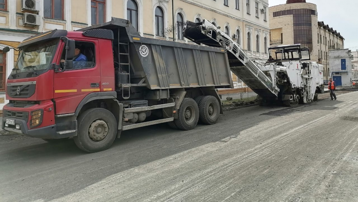 Дорожные работы в Оренбурге