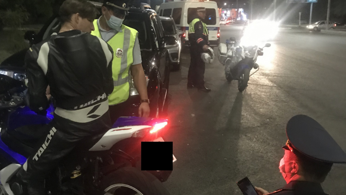 В Оренбурге проверили 15 мотоциклов на уровень шума