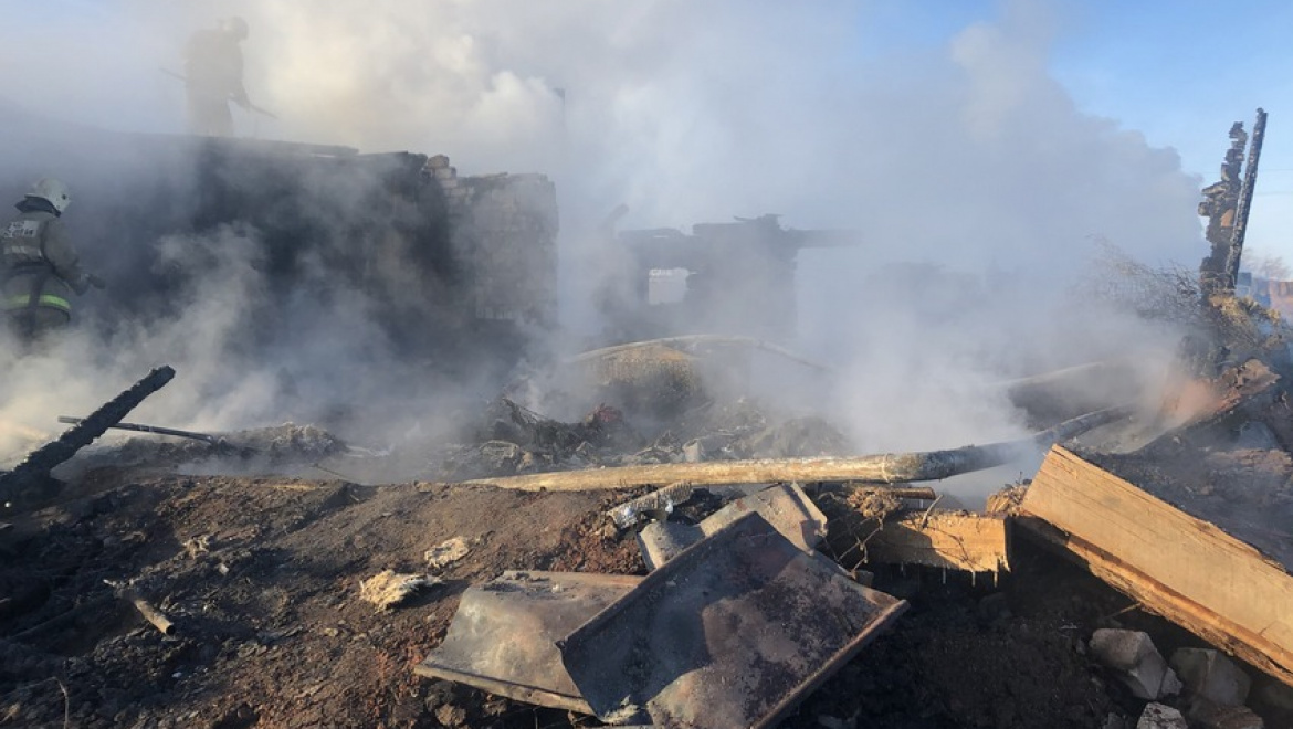 Пожар в селе Екатеринославка