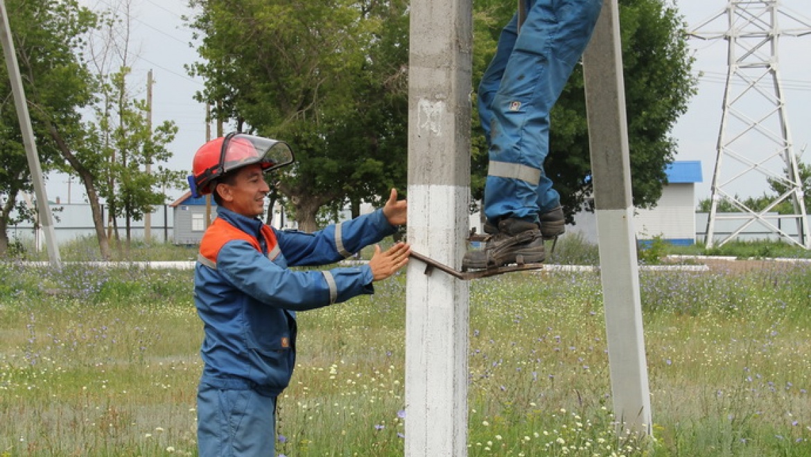Сотрудники Ленинского РЭС провели практические занятия на учебно-тренировочном полигоне 