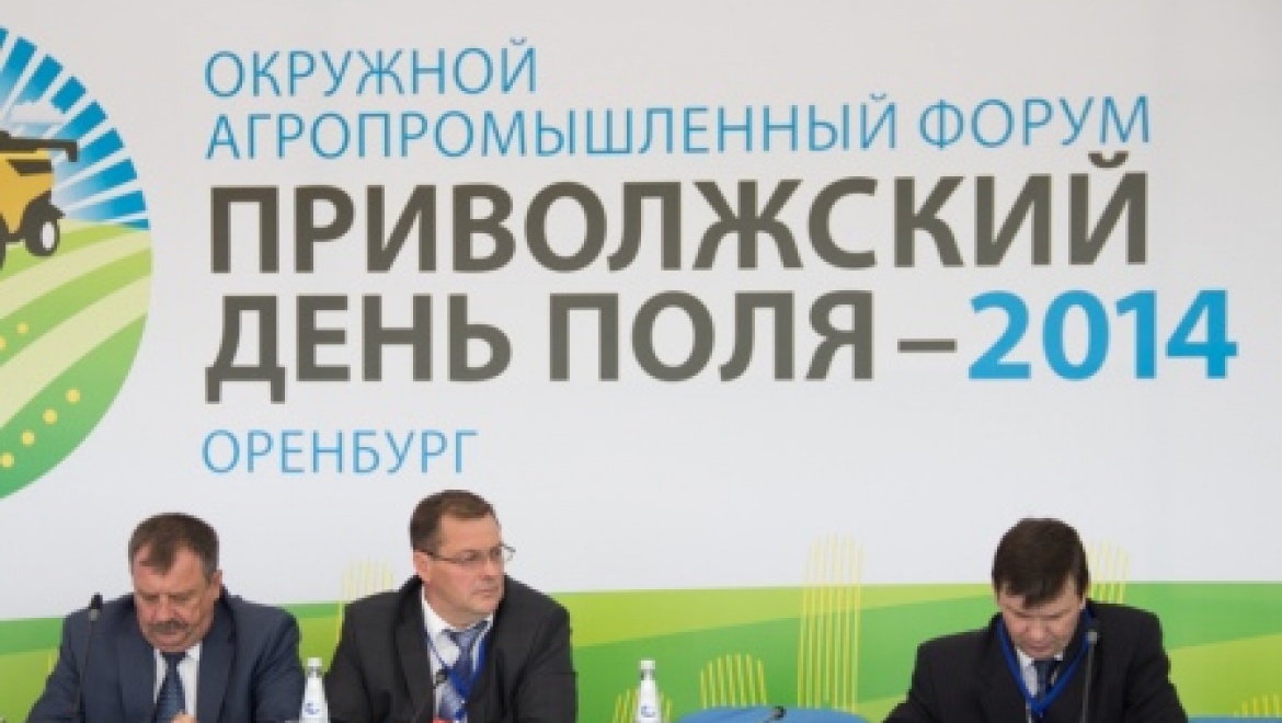 В Оренбуржье стартовал окружной агропромышленный форум «Приволжский день поля-2014»   