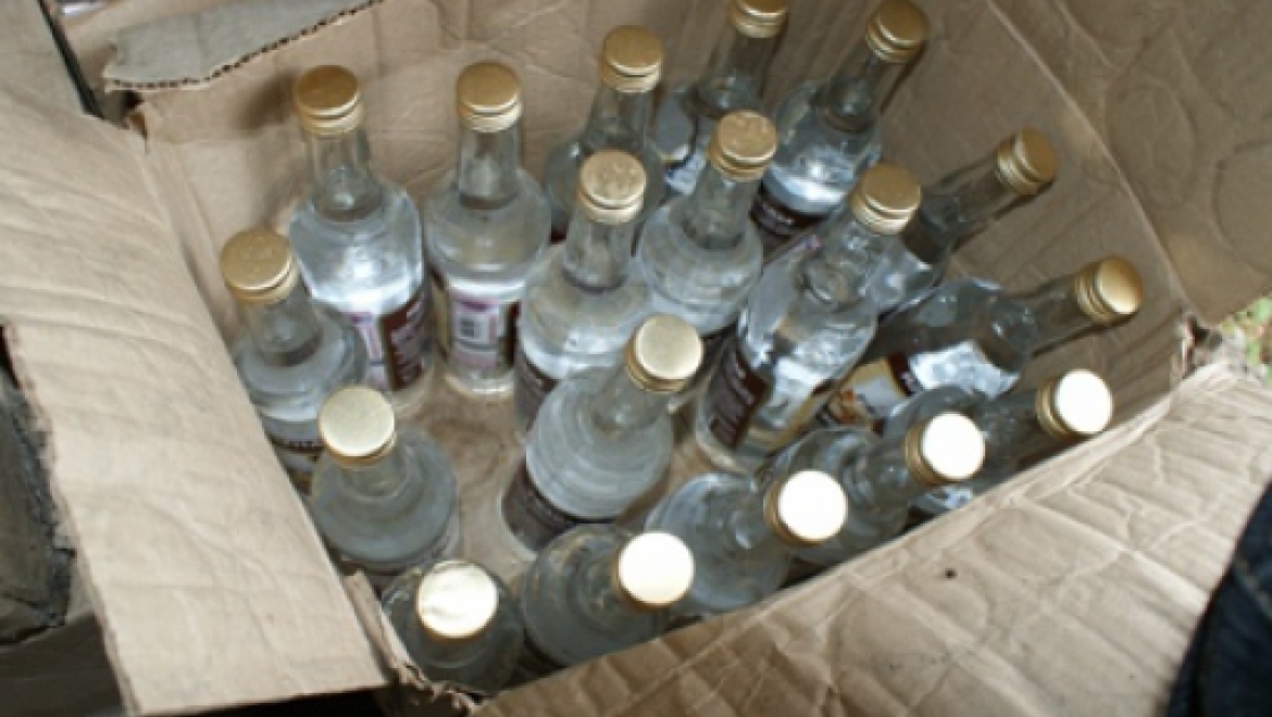 У предпринимателя изъято более 700 бутылок алкогольной продукции