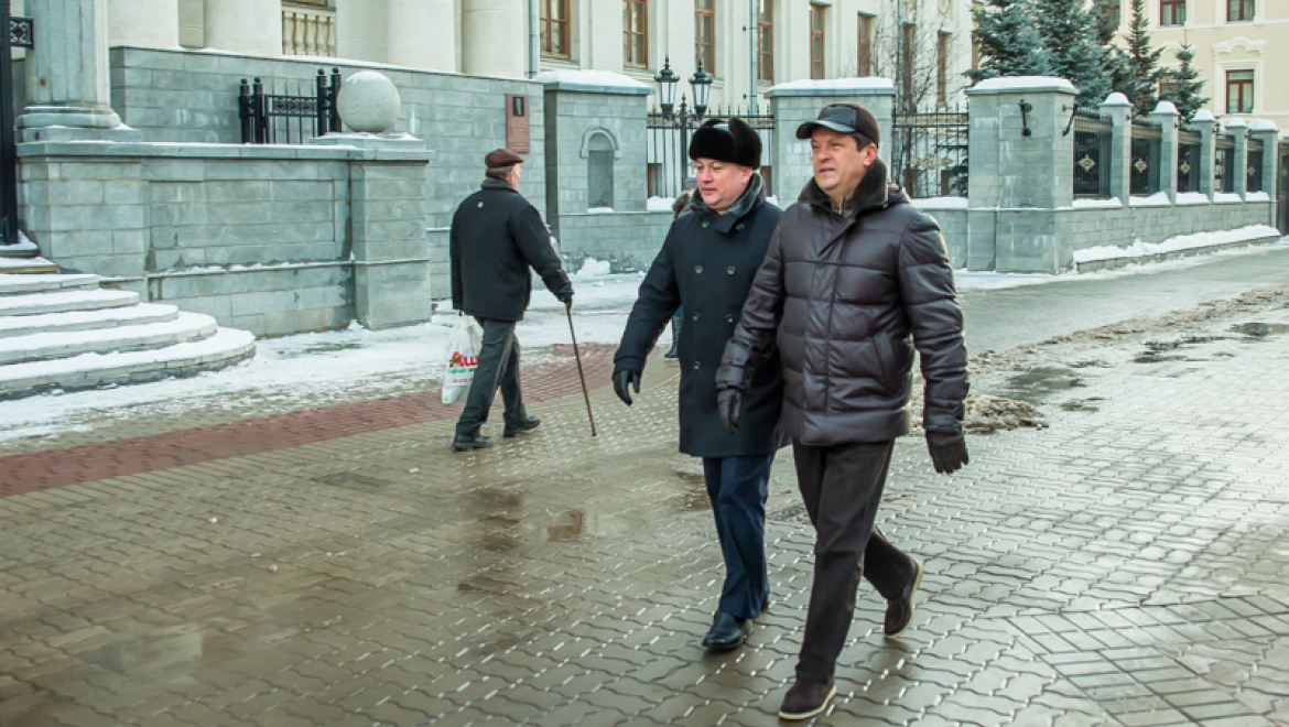 И.Метшин проинспектировал качество уборки от снега улиц и дворов Вахитовского района