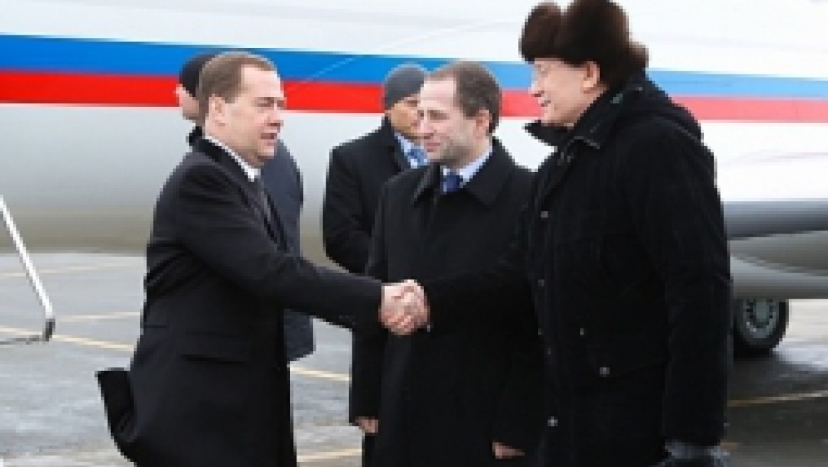 В Уфу с рабочим визитом прибыл Председатель Правительства России Дмитрий Медведев