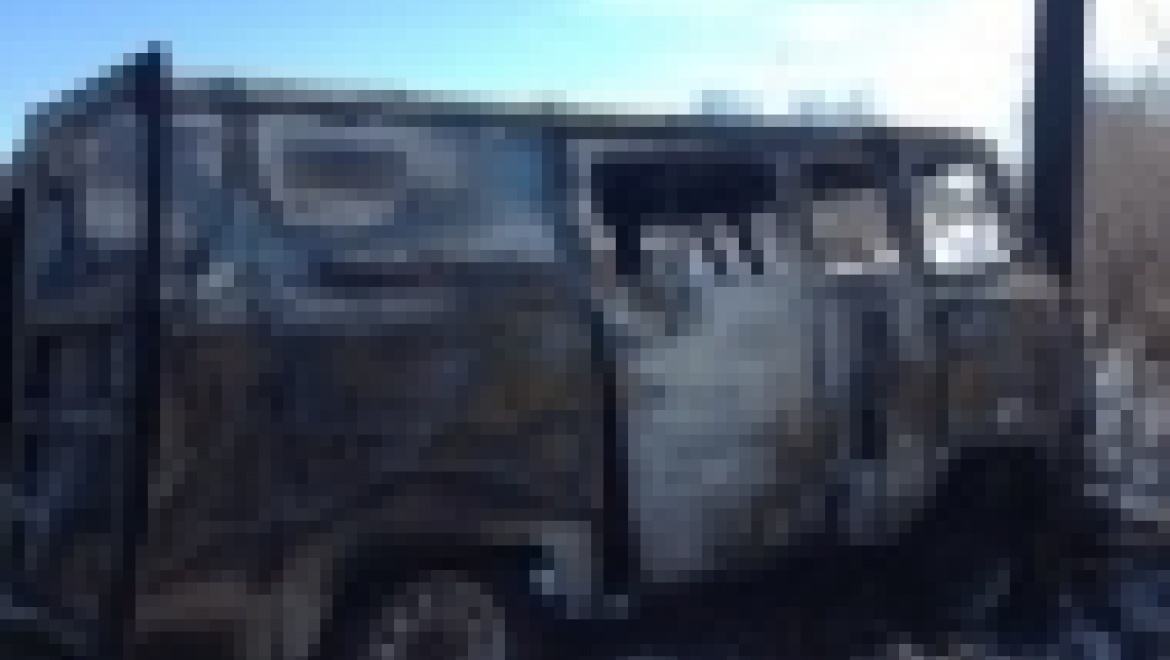 Служебный автомобиль ООО «Нефтеремстрой» сгорел на пути следования к предприятию