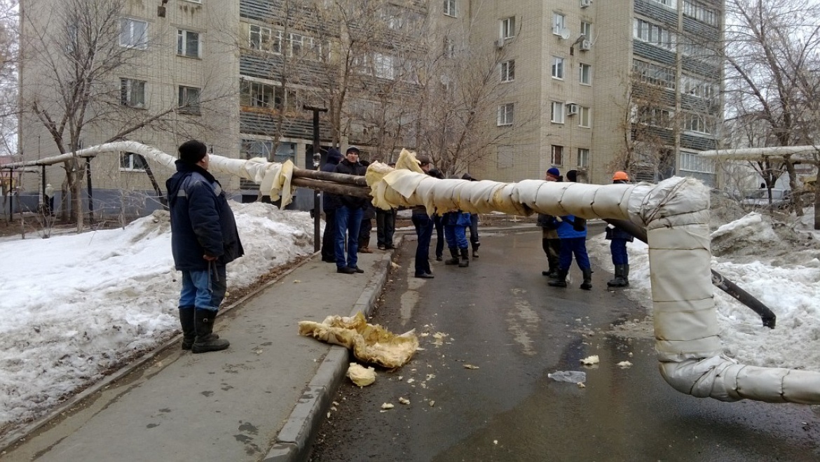 Очередное ДТП стало причиной нарушения теплоснабжения в восточном поселке города Оренбурга   