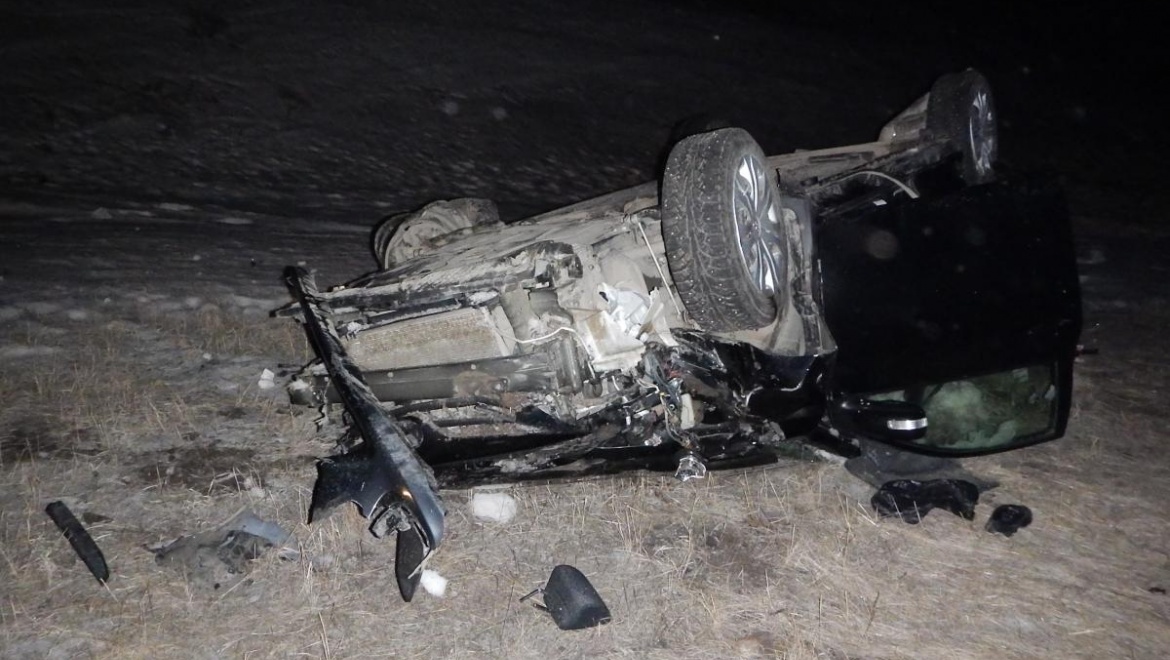 "Тойота" улетела в кювет, пассажир госпитализирован