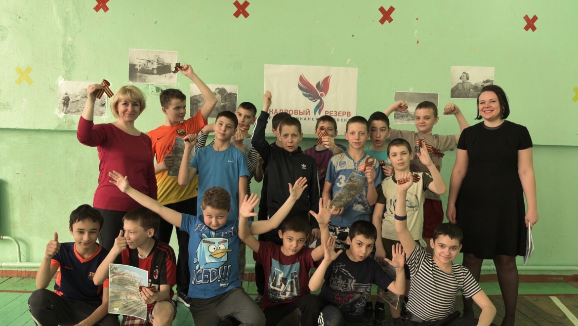 В школе №78 Приволжского района Казани прошла акция «В честь Победы за Победой!»