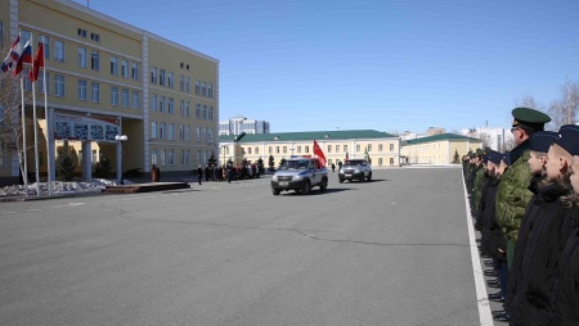 Эстафету Победы встретили кадеты первого президентского кадетского училища Оренбурга