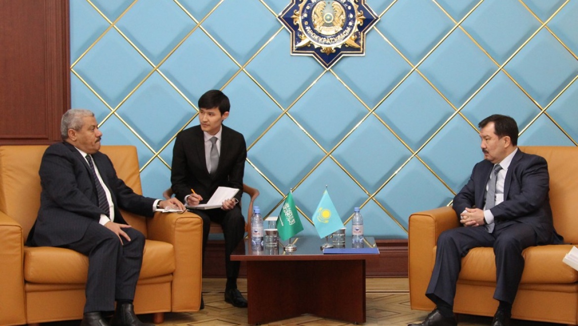 Пресс-релиз о встрече Генерального Прокурора с Послом Саудовской Аравии (г. Астана, 15 апреля 2015 года)