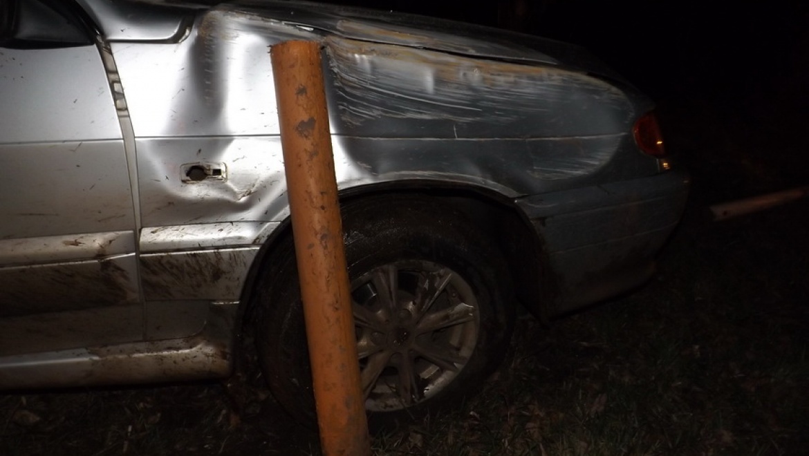 Пьяный водитель не заметил на дороге препятствие