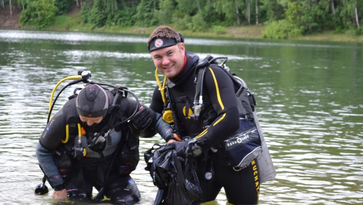 Казанские подводники вместе со слабослышащей молодежью очистят Лебяжье от мусора