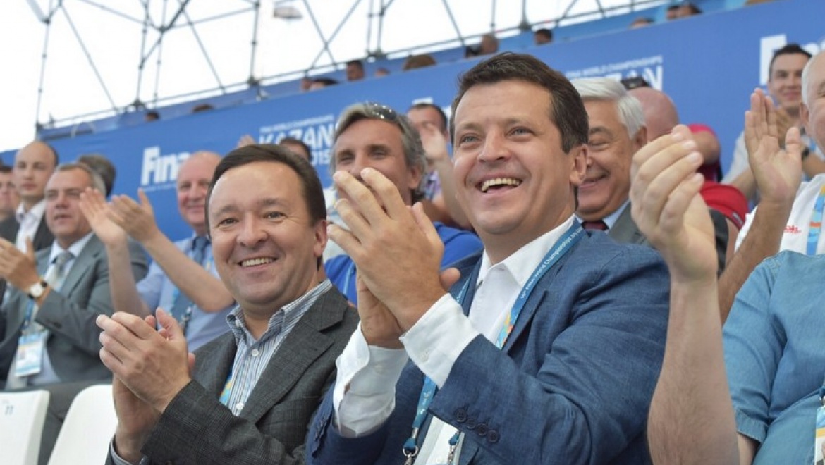 Ильсур Метшин поддержал мужскую сборную России на соревнованиях по водному поло